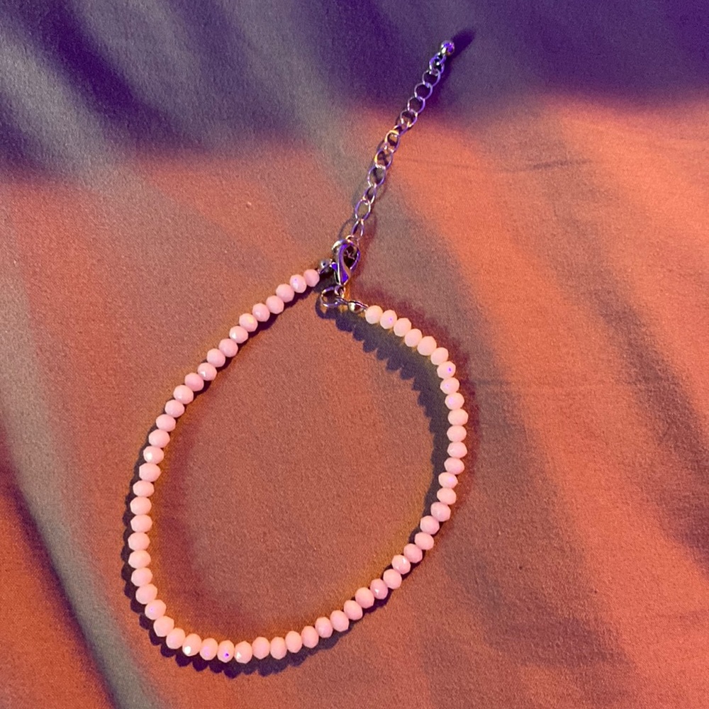 never worn pink simple anklet - Picture 1 of 1